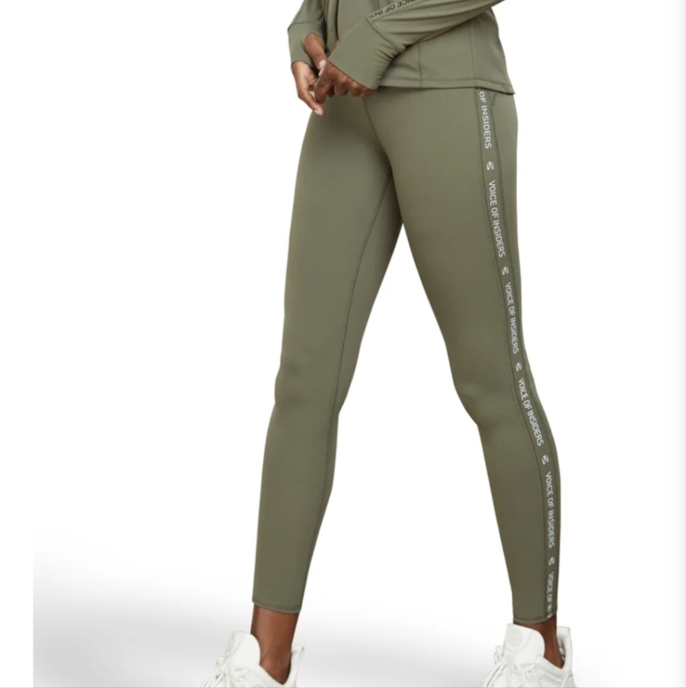 VOI Leggings XS ladies big girl size 12 14 Leggings Green Reflective joggers